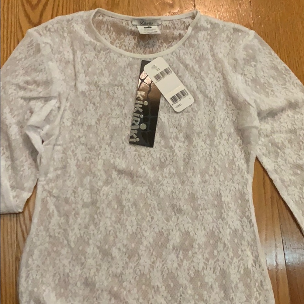 White shirt by Kikiriki sz L